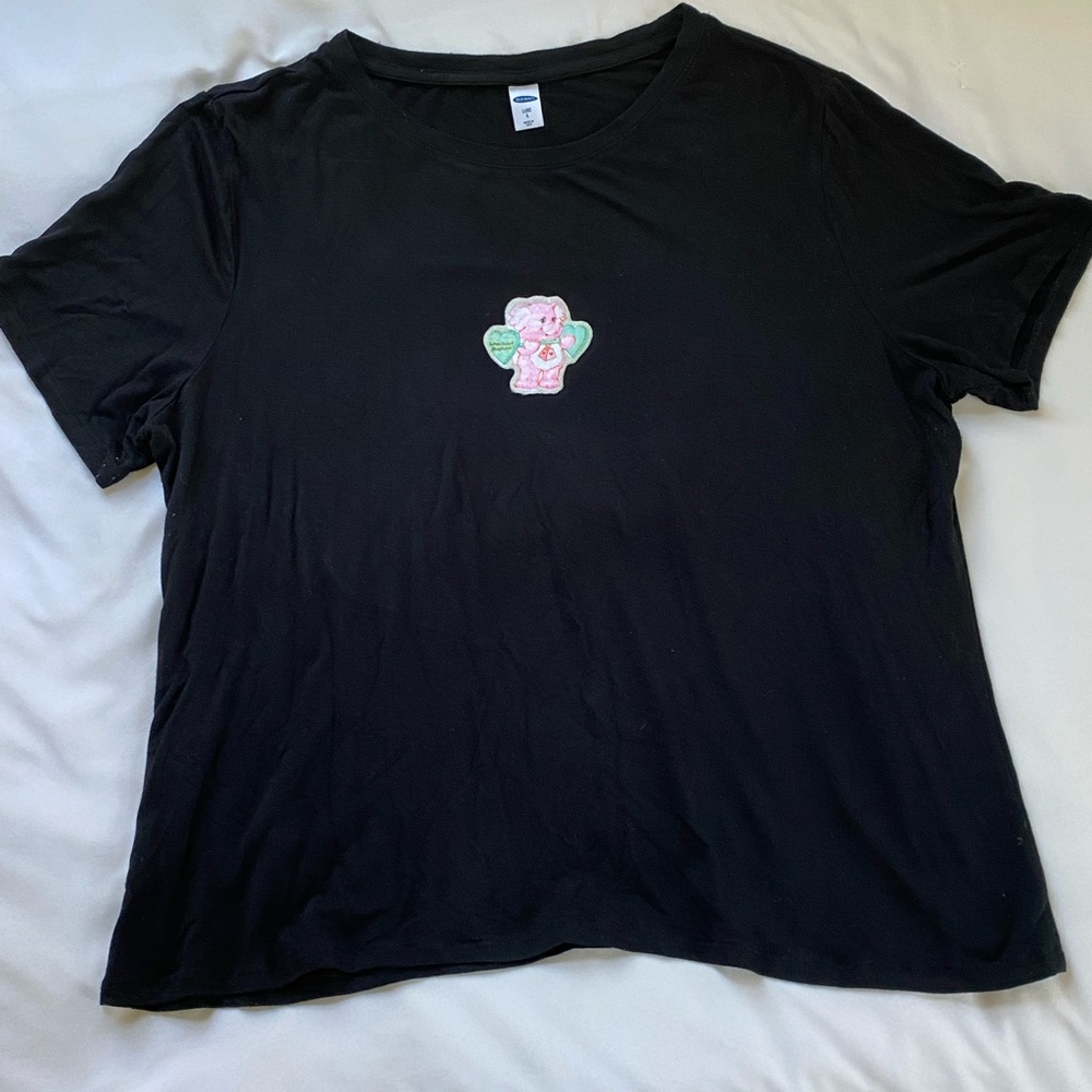 Fitted lotsa heart elephant tee